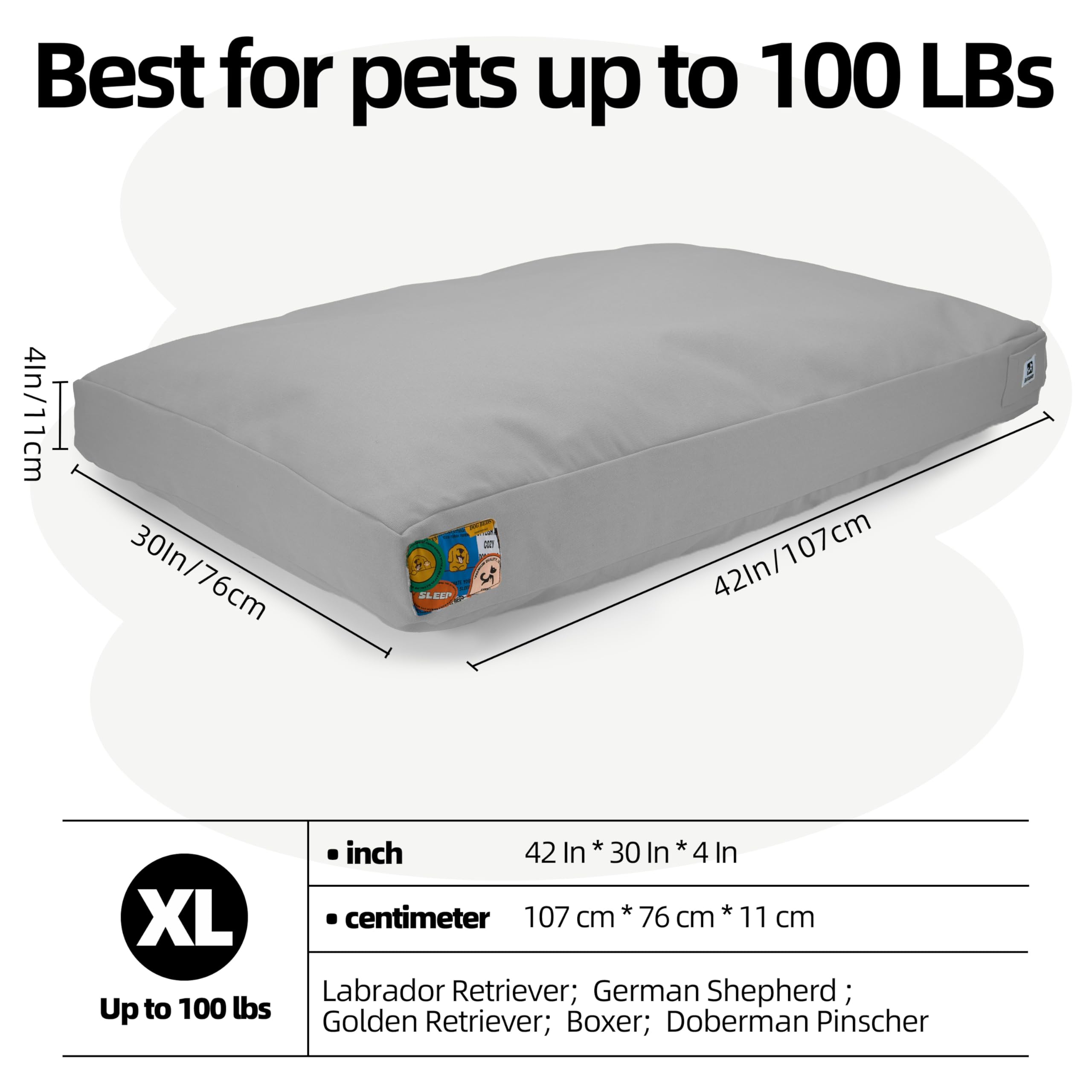 Sytopia outdoor bed with machine-washable cover after outdoor adventures.