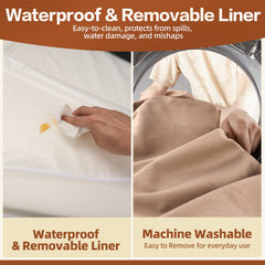 Sytopia built-in pillow design supports head and neck for restful lounging.