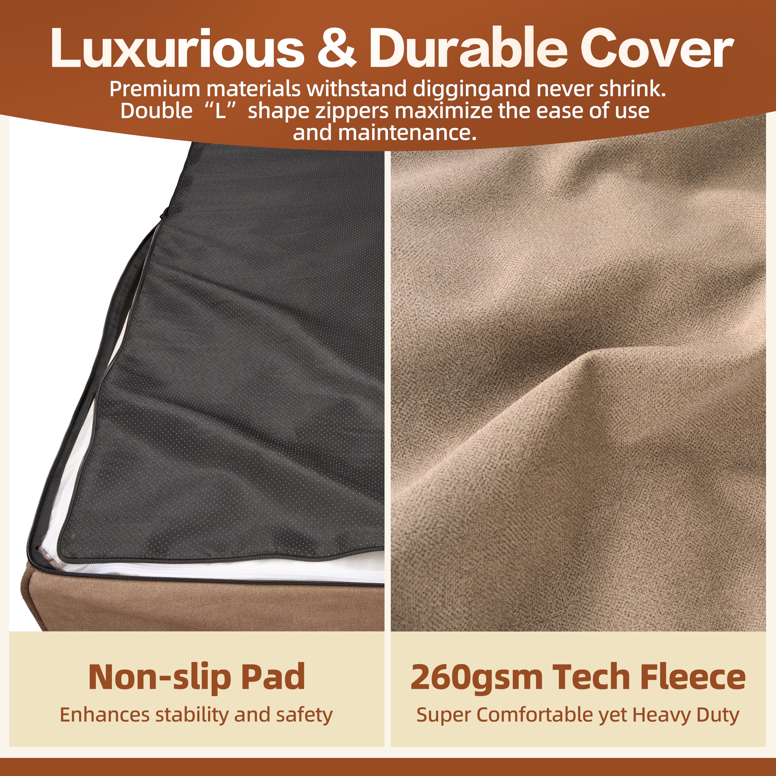 Sytopia XXL lowered entrance eases kneeling and entry for senior dogs.