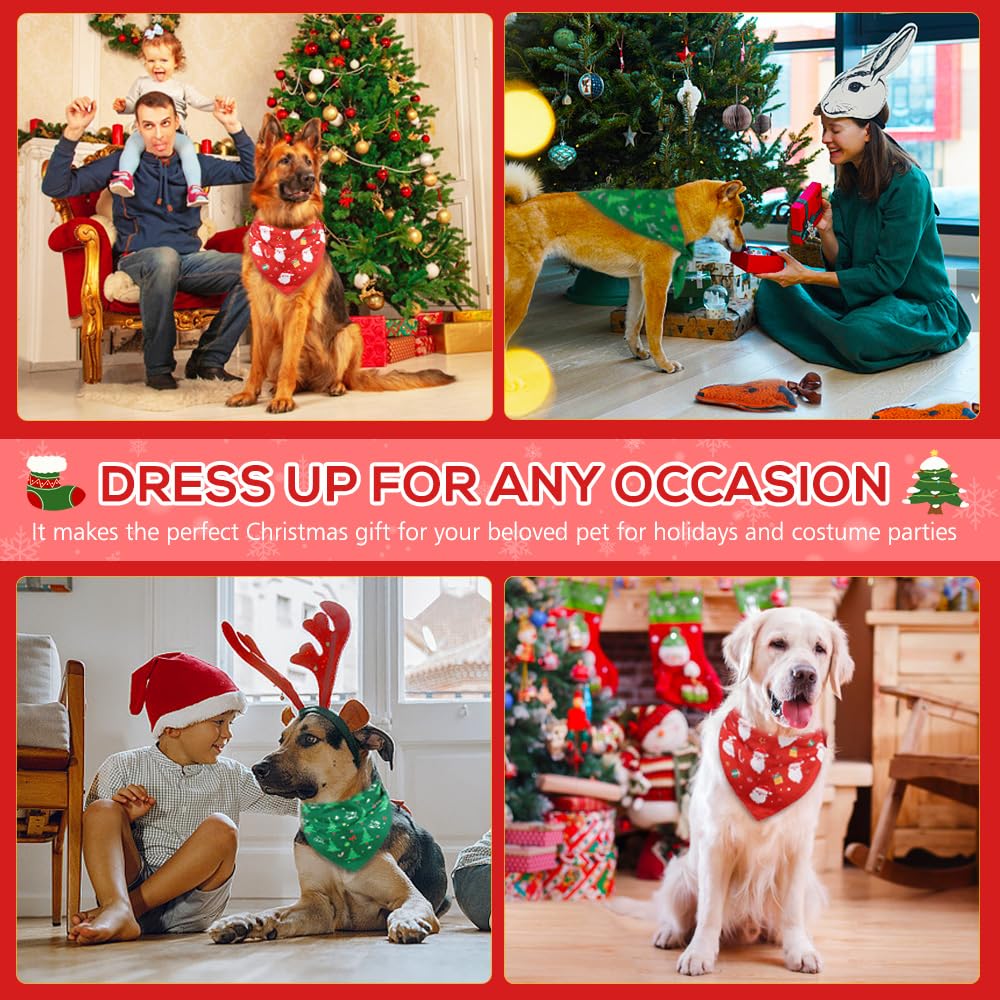 SZEE dual-color set adds festive holiday outfits for dogs.