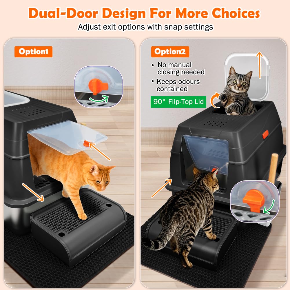 SZEE enclosed litter box demonstrates odor containment for a fresher living space.