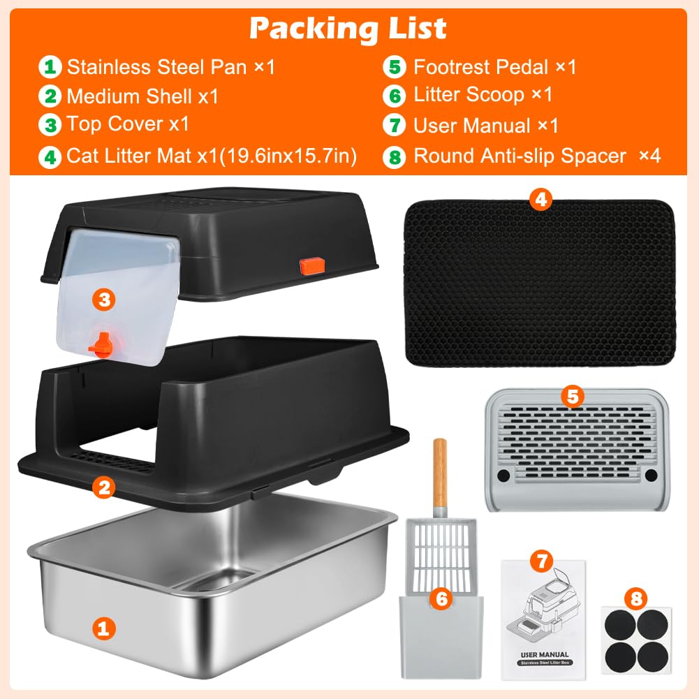SZEE litter scoop included enables quick tidy cleanup.