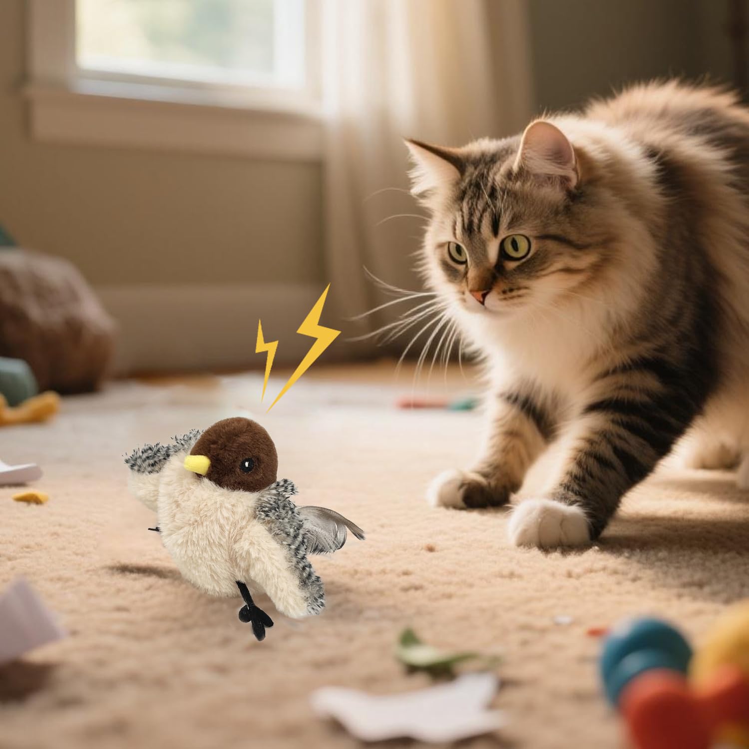 SZJMAO interactive squeak toy demonstrating responsive sound cues