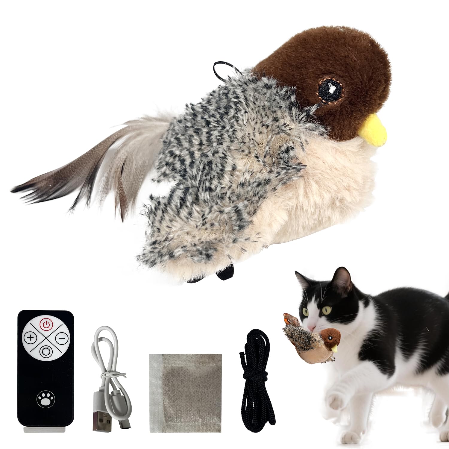 SZJMAO rechargeable flapping-bird toy demonstrates lifelike motion for interactive play