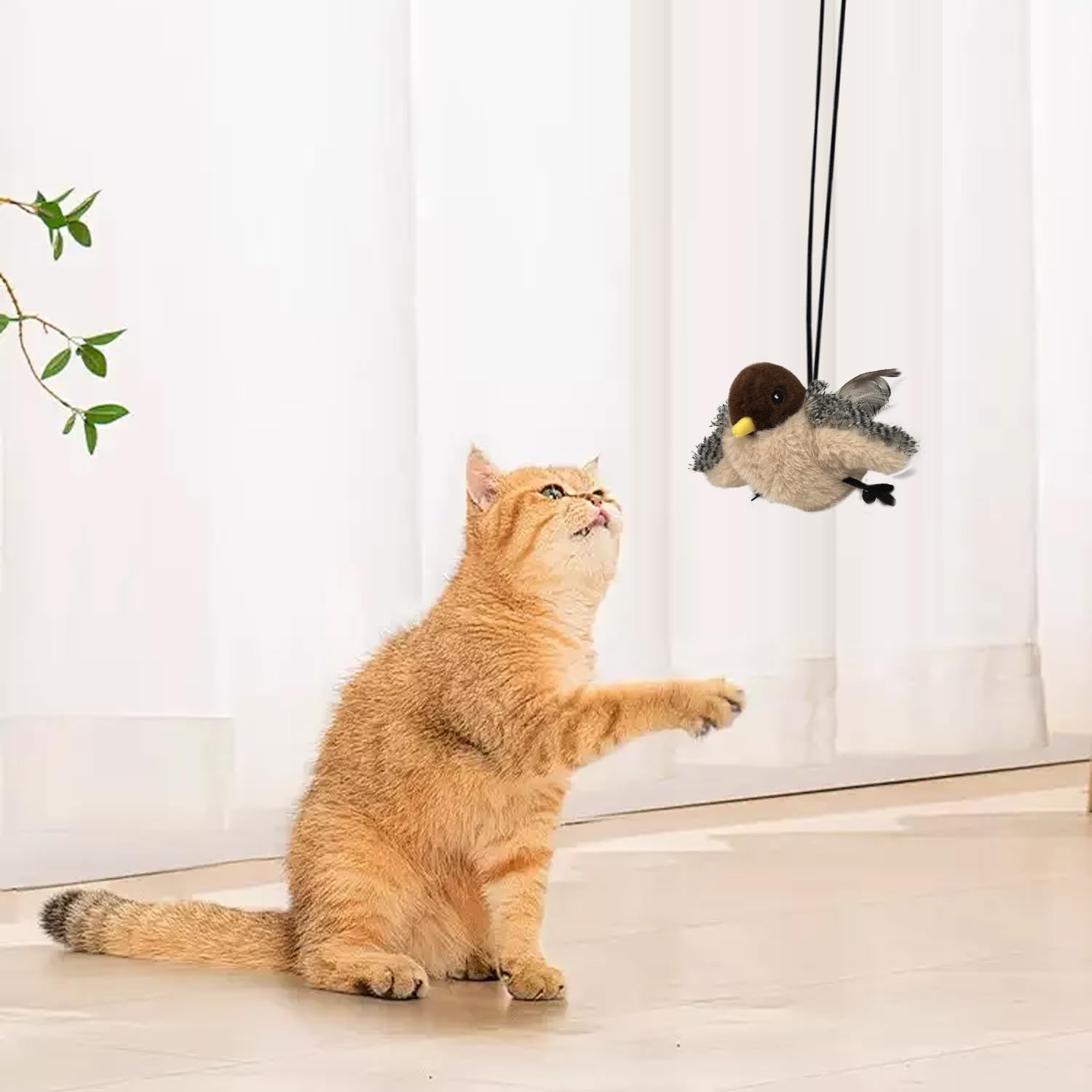 SZJMAO touch-activated bird toy reacts to touch for dynamic play