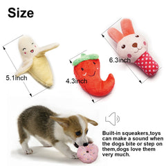 SZKOKUHO carrot squeaky toy provides playful chewing and daily entertainment for small dogs