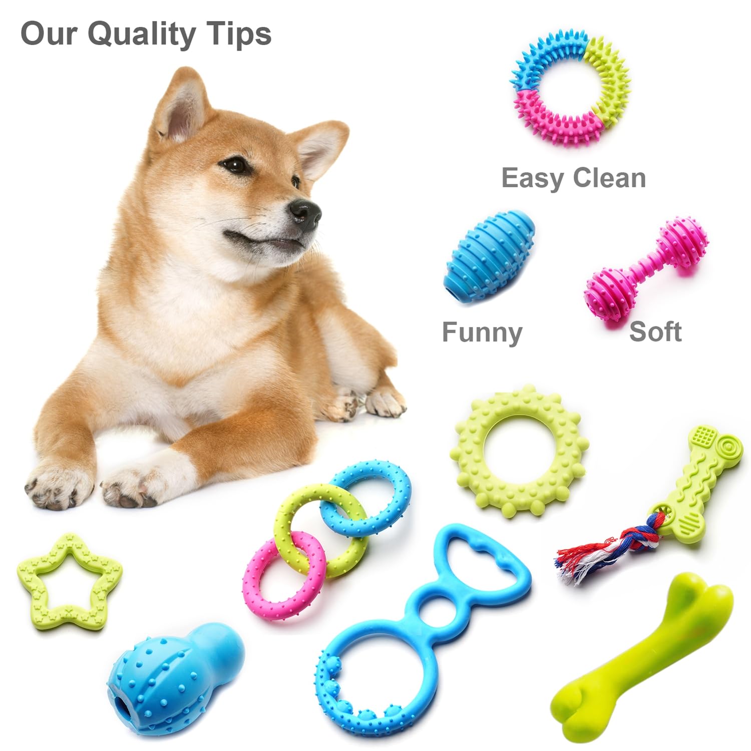 SZKOKUHO puppy tug toy is ideal for training and games with your dog.