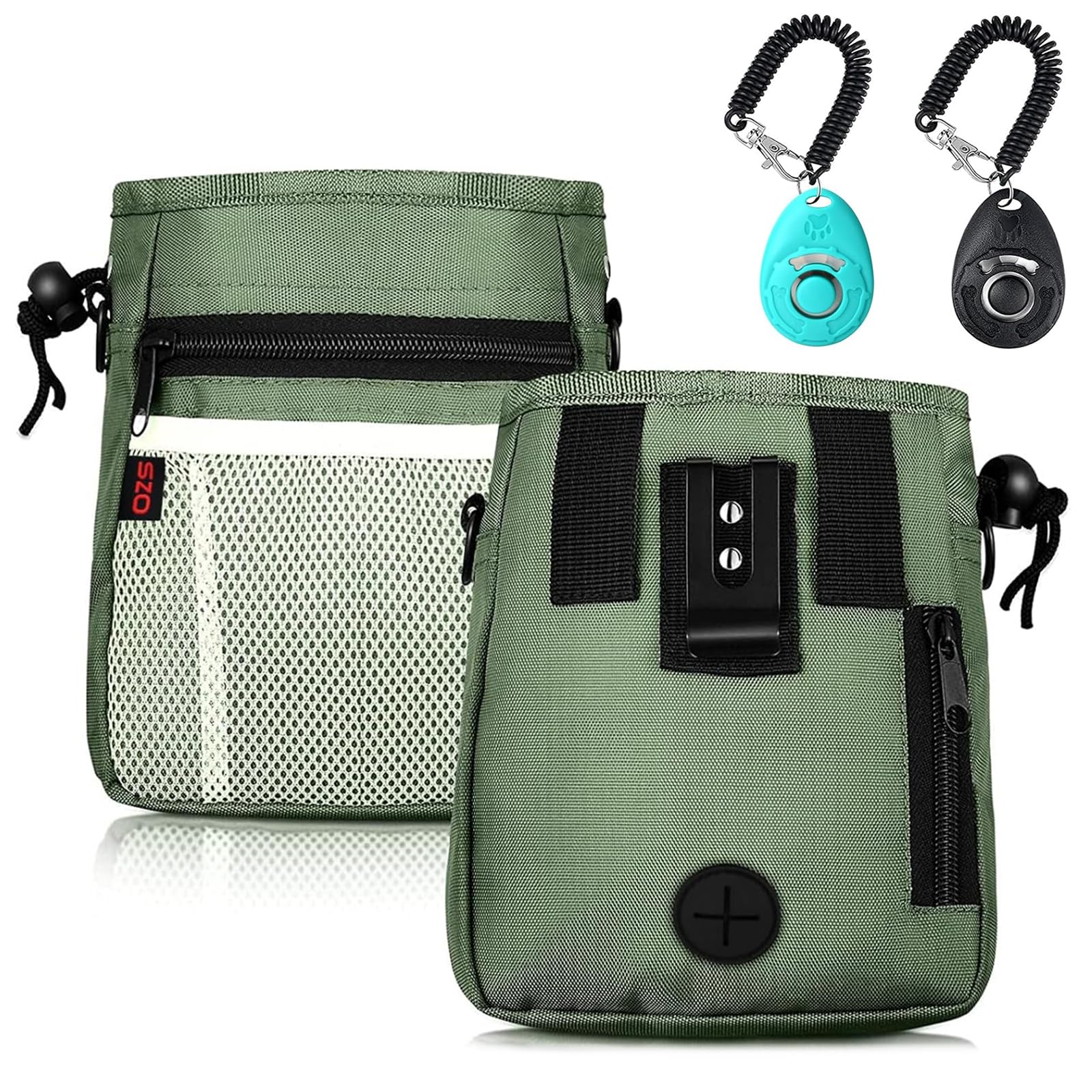 SZO dog treat pouch shows large-capacity storage for extended training sessions.