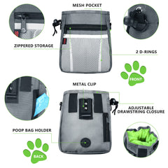 SZO dog treat pouch features durable 600D nylon and easy-clean lining