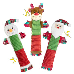 SZXHTOMG Papá Noel perro juguete crujiente para juego interactivo