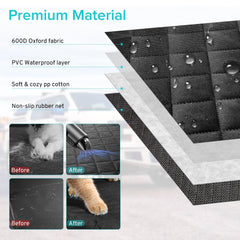szyuchen dog car seat cover non-slip-back keeps cover from sliding during travel