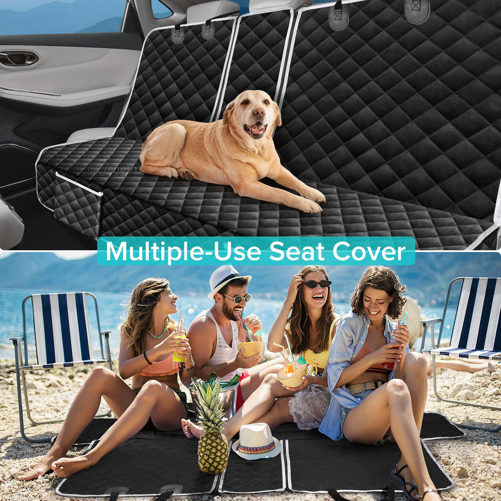 szyuchen dog car seat cover seatbelt-openings accessible safety features