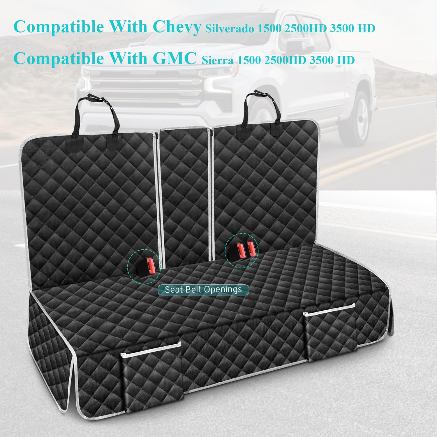 Szyuchen full backseat coverage keeps pets comfortable and interior clean