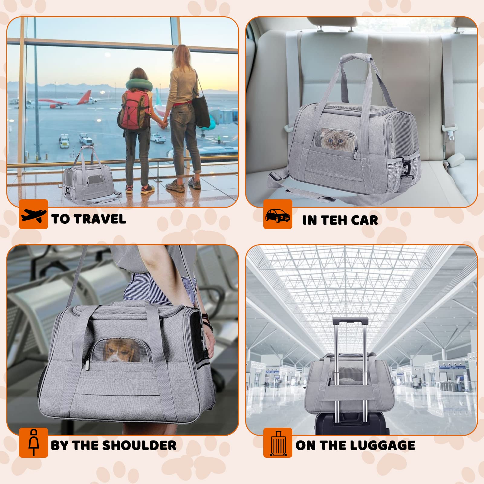 SZZJKJ adjustable shoulder strap and dual handles for balanced carrying.