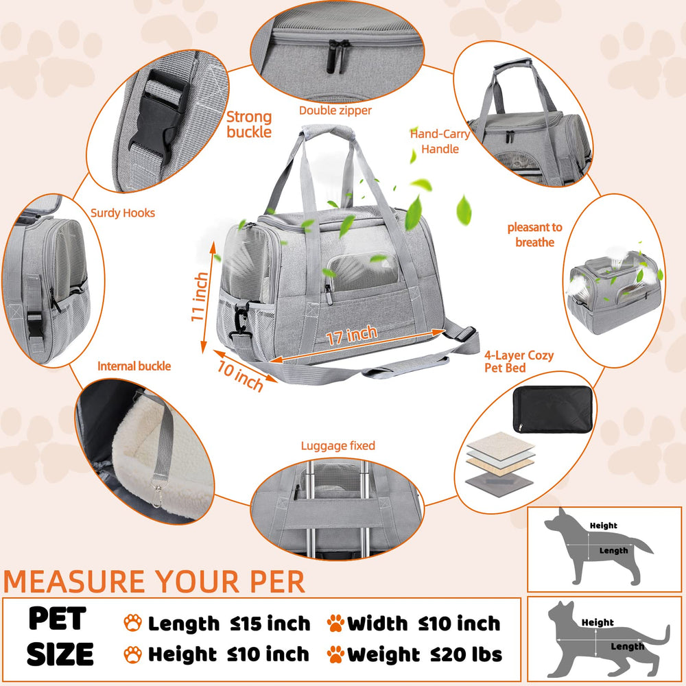 SZZJKJ foldable carrier packs away neatly for travel storage.