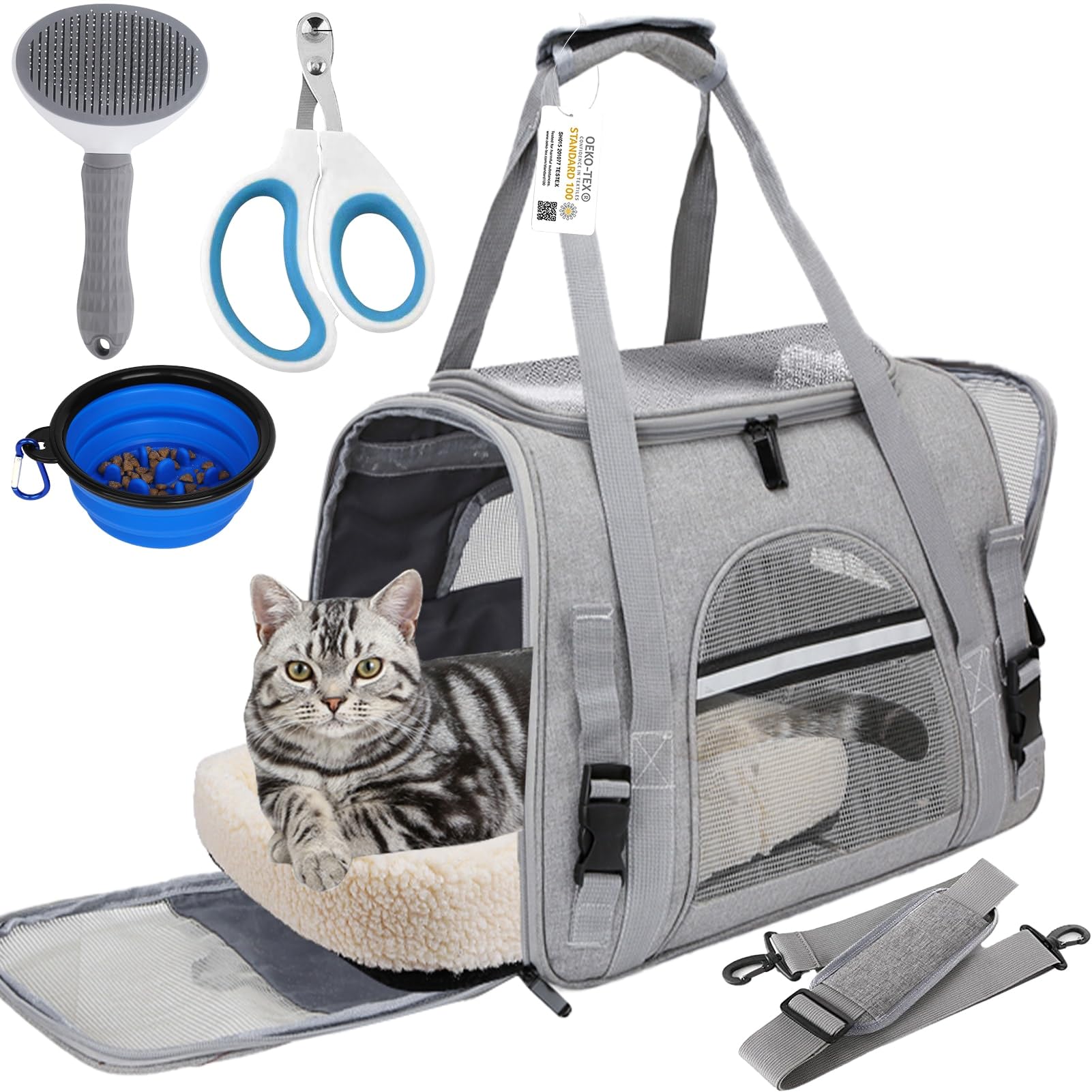 SZZJKJ pet carrier airline-approved design for easy air travel.