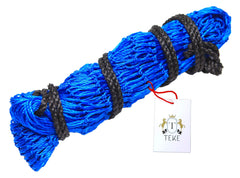 T TEKE Ultra Slow Hay Net carry handle showing easy lifting and setup.