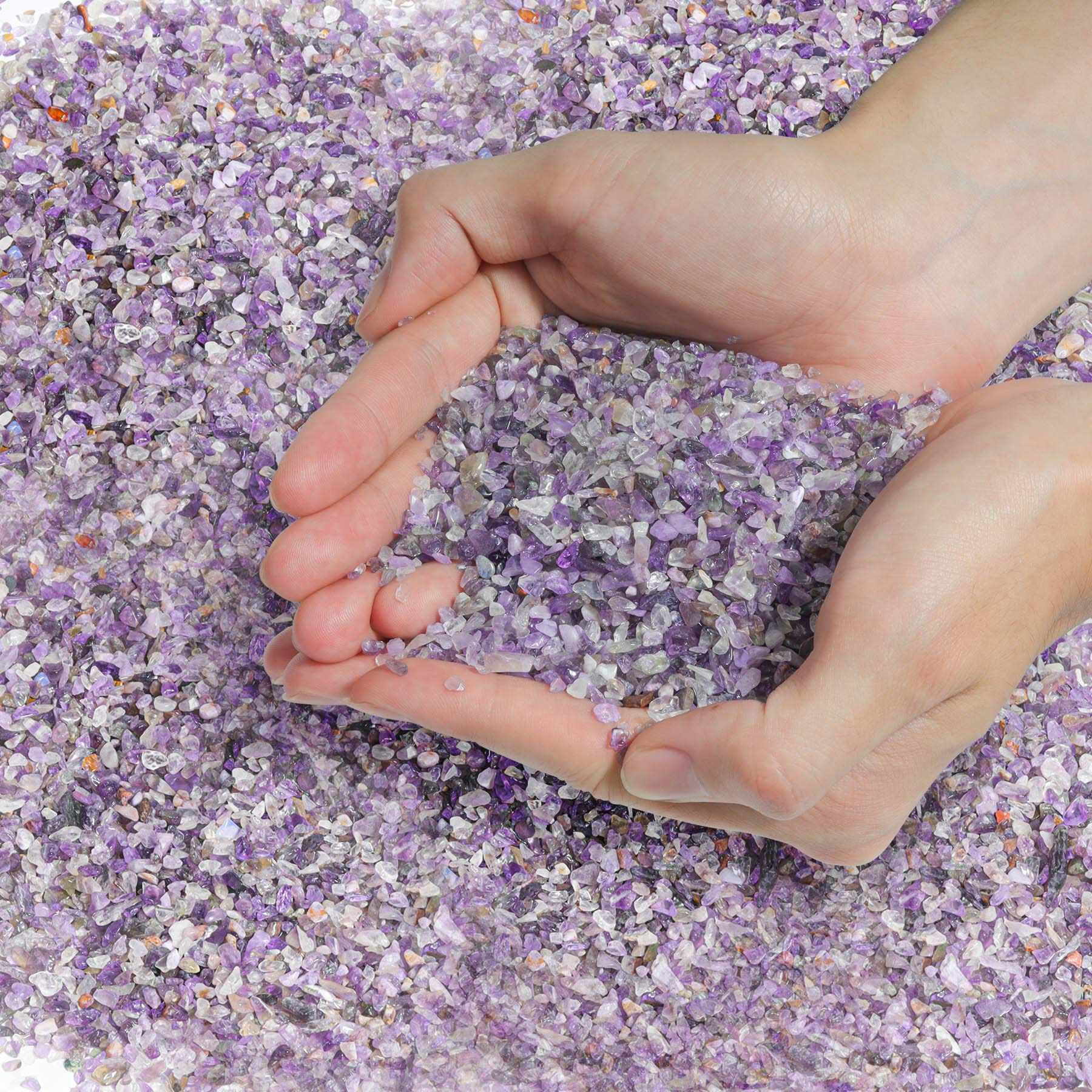 T4U Amethyst crushed chips close-up for planter decor