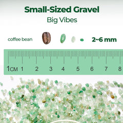T4U green aventurine chips for plant top dressing and decor