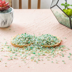 T4U jade pebbles in green chips for planters and terrariums