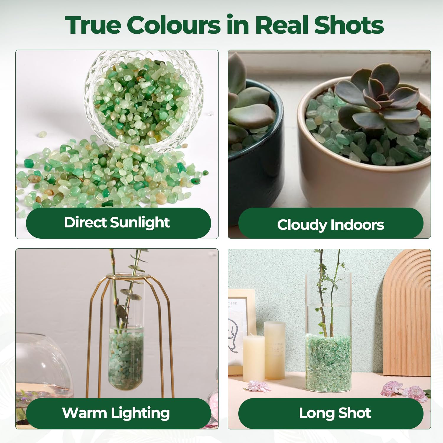 T4U decorative stones used as glass filler in bowls and shelves
