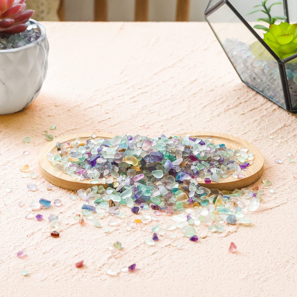 T4U terrarium glass chips micro crystals add color and texture.