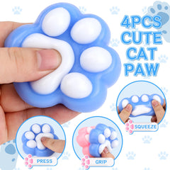 Taba blue cat paw squishy close-up showing compact on-the-go use.