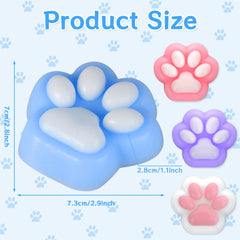 Taba white cat paw squishy close-up highlighting soft texture for fidgeting.
