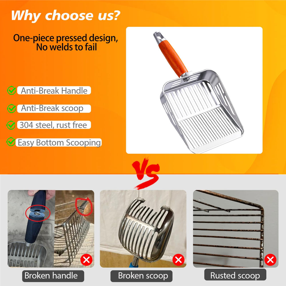 TabifurKitc anti-break-handle provides durable grip during scooping.