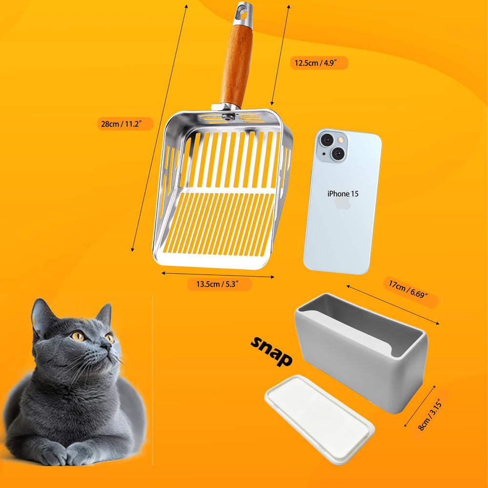 TabifurKitc scoop with hook and holder offers tidy storage after use