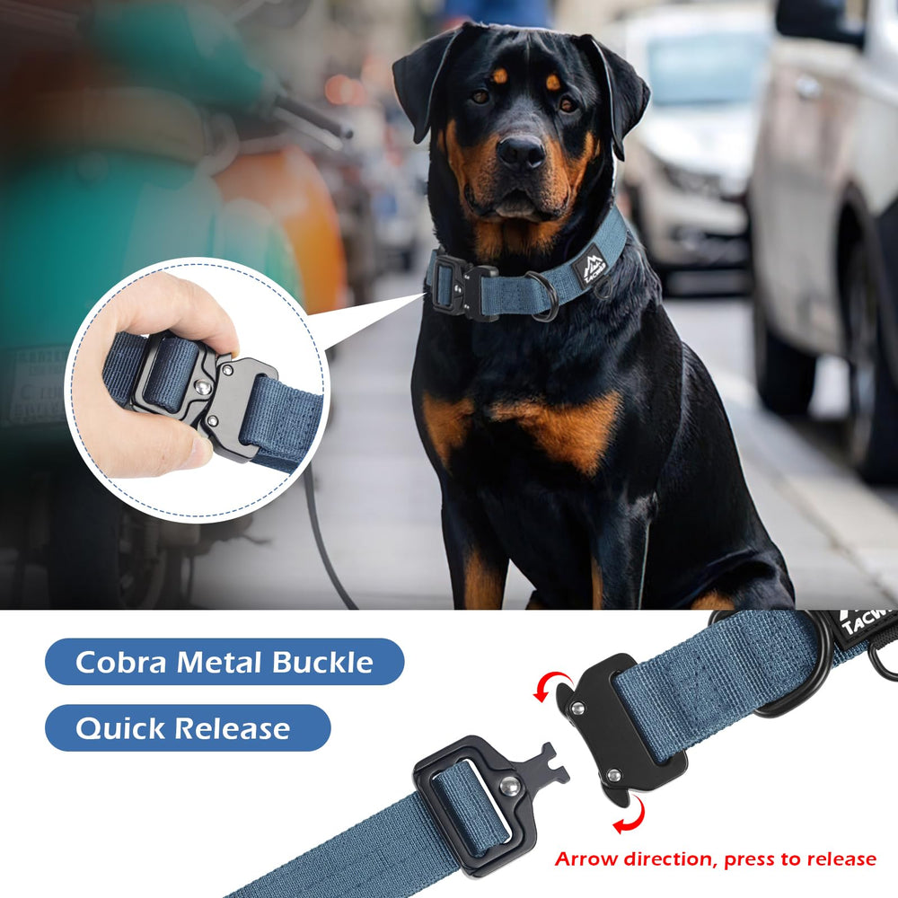 Tacwild collar grande con ajuste regulable para comodidad personalizada.