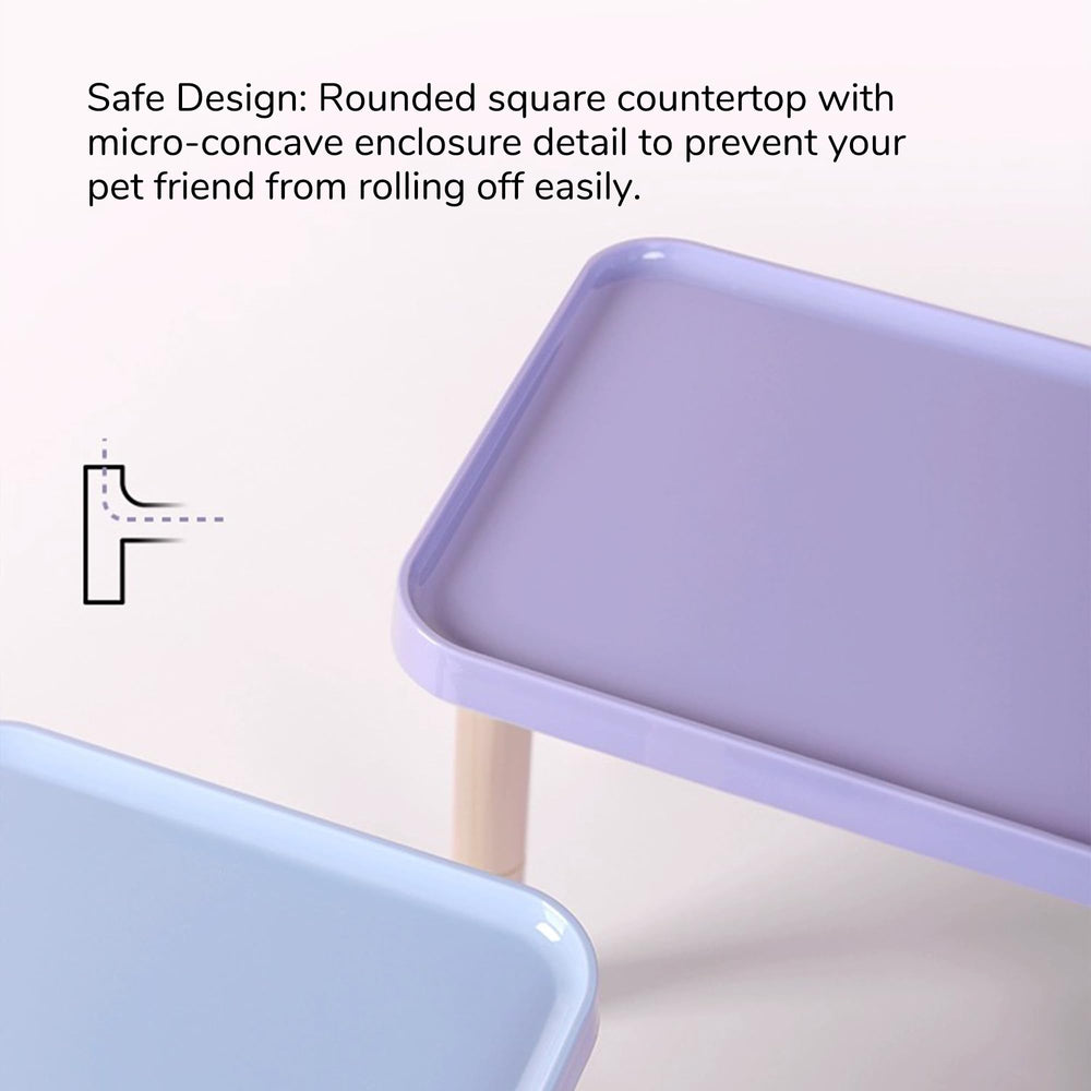 Tafit hamster platform rounded edge design helps prevent falls during play