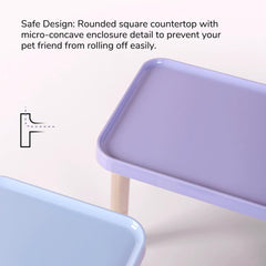 Tafit hamster platform rounded edge design helps prevent falls during play