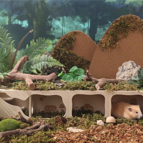 tafit hamster hideout durable pet wood toy offers enrichment.