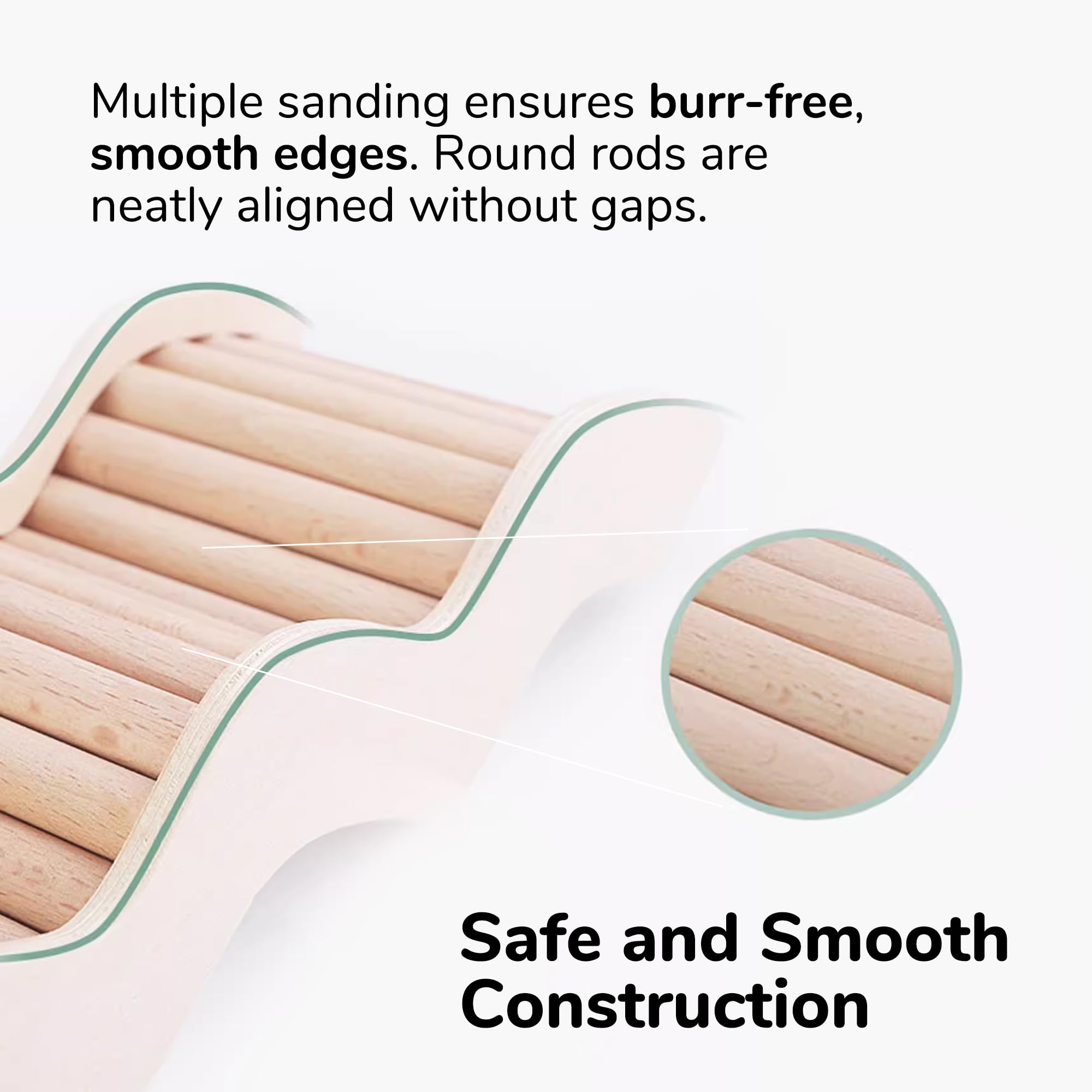 Tafit hamster ladder edge polished features smooth edges for safe climbing.