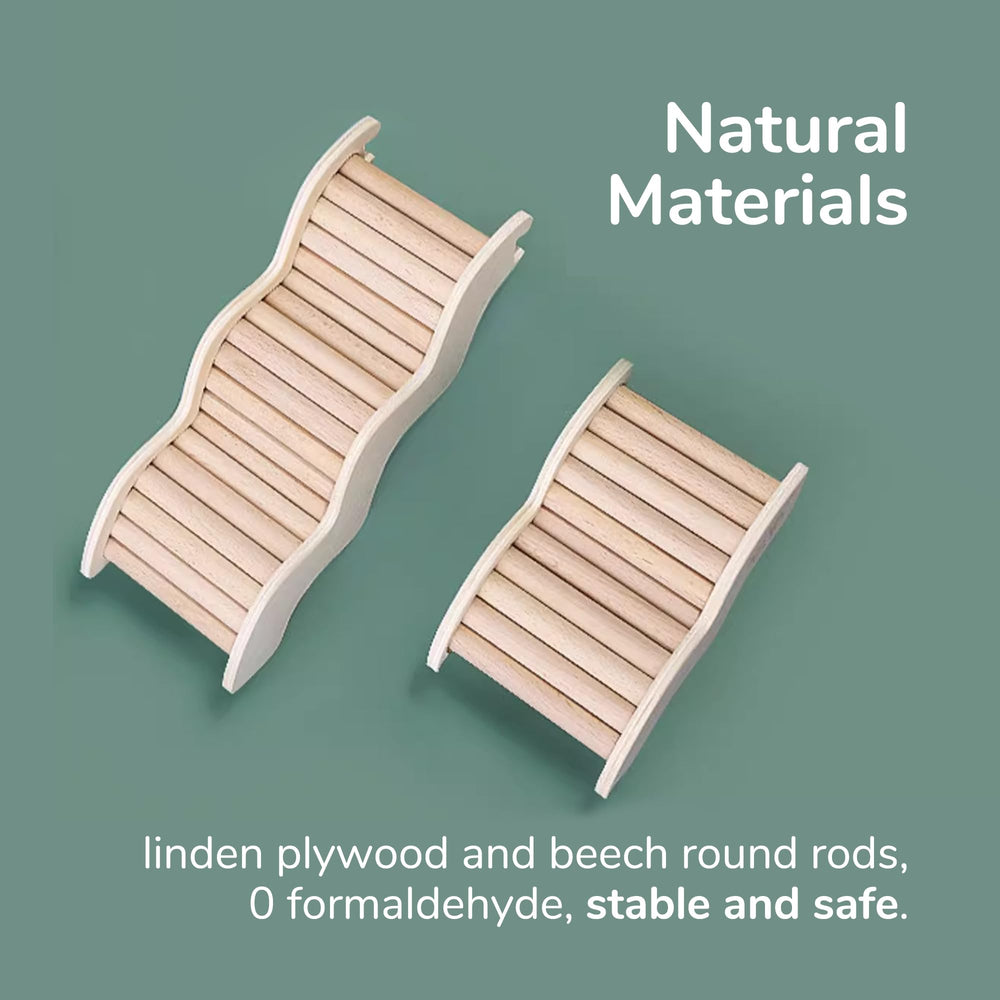 Tafit hamster ladder side view highlights compact profile for easy cage integration.