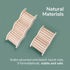 Tafit hamster ladder side view highlights compact profile for easy cage integration.