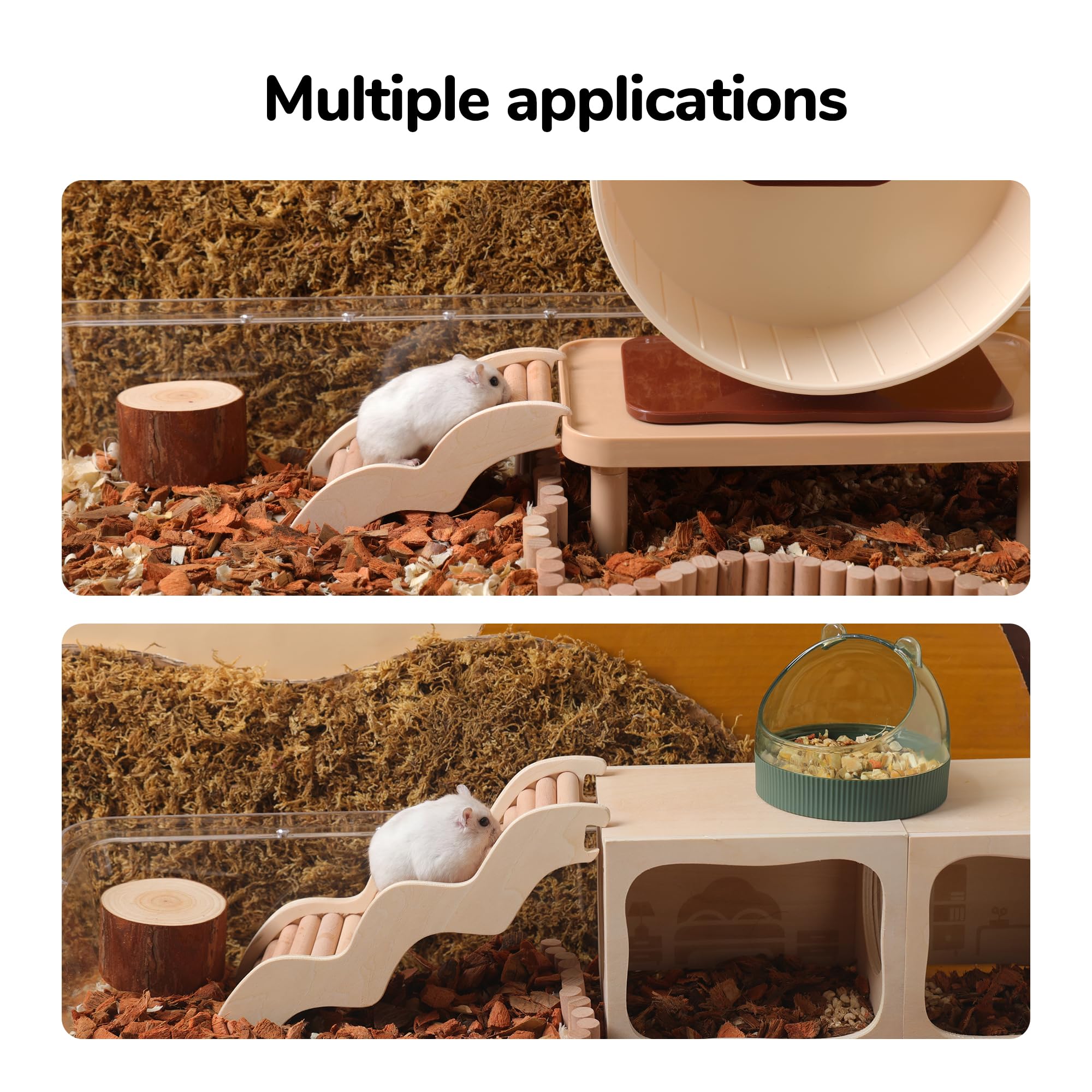 Tafit hamster ladder size option highlights two sizes for different small pets.