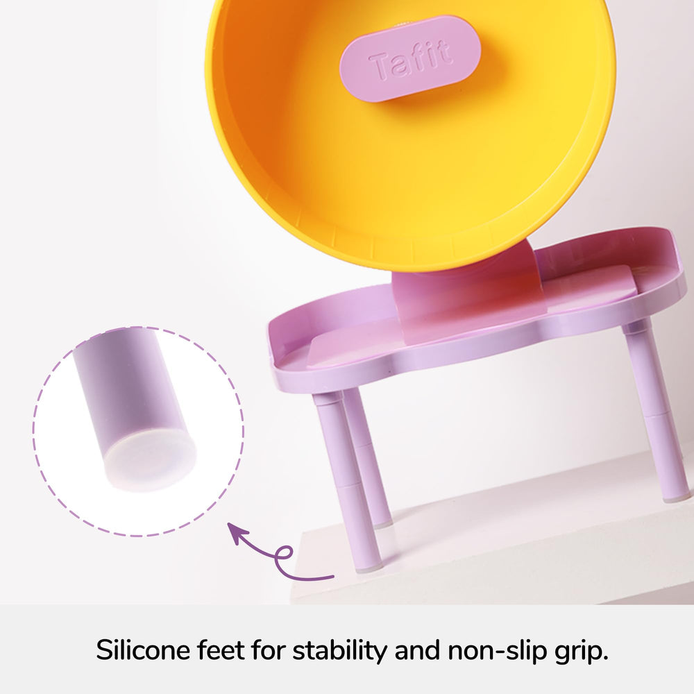 tafit hamster platform taro purple concave edge reduces slips.
