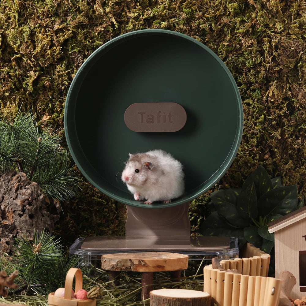 Tafit dual-bearings wheel offers smooth, quiet operation for small pets.