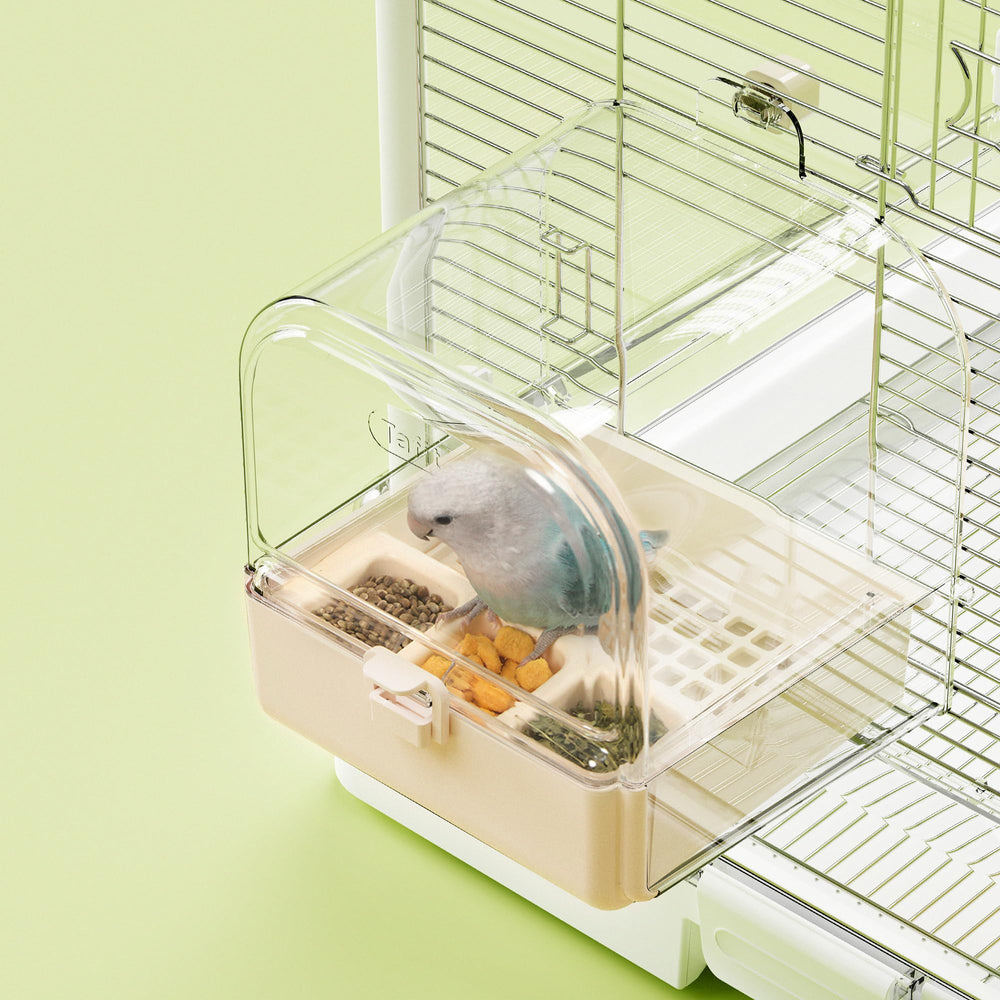 tafit hanging bird bath cage: spacious design for small birds