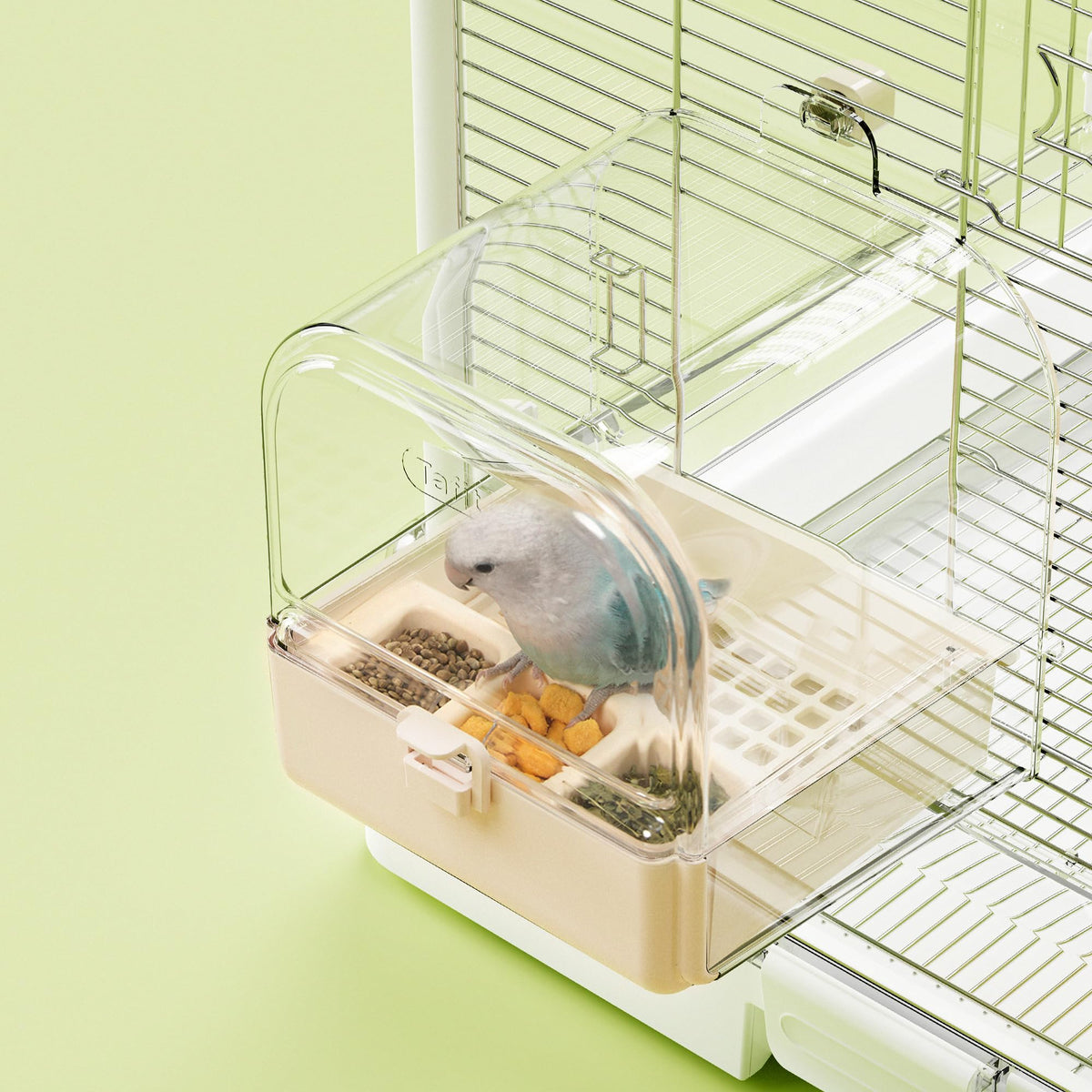 tafit hanging bird bath cage: spacious design for small birds