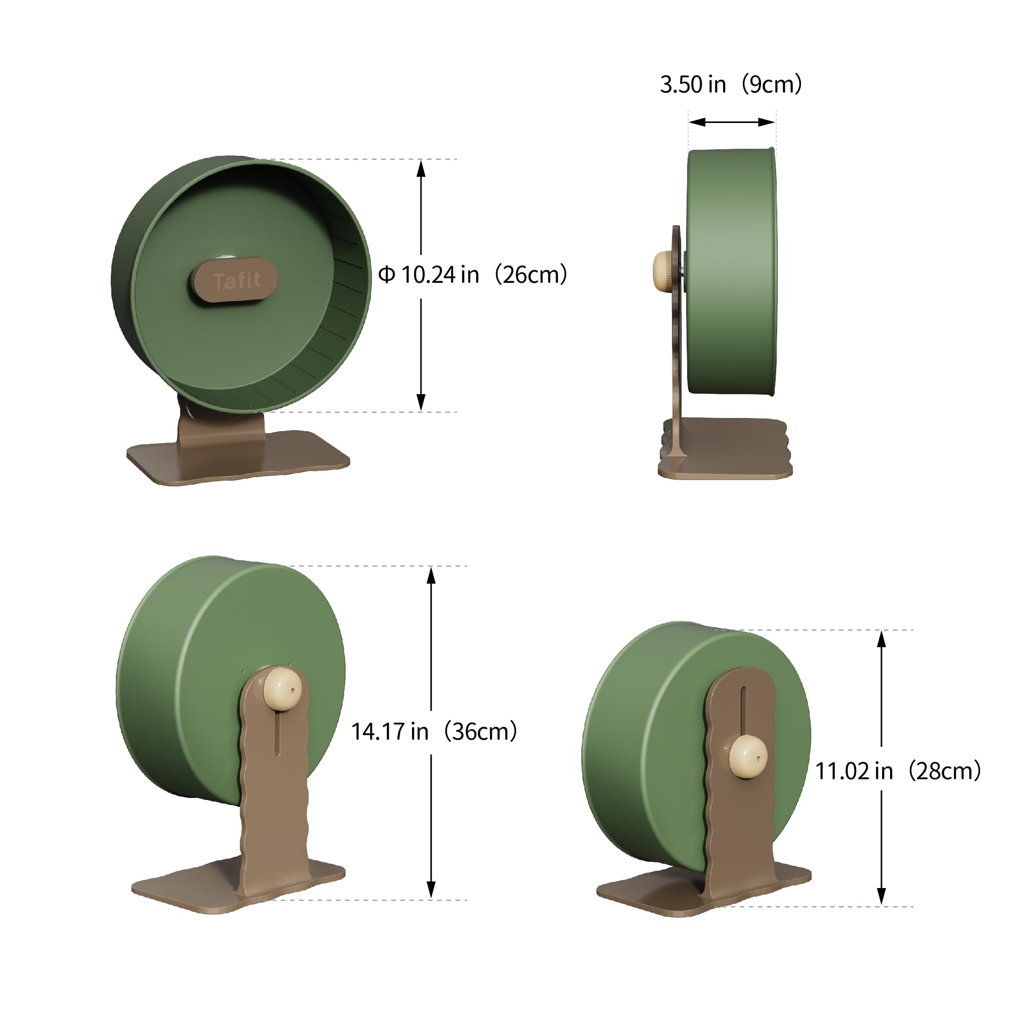 tafit-quiet-hamster-wheel-abs-chew-resistant material highlights durability for curious pets