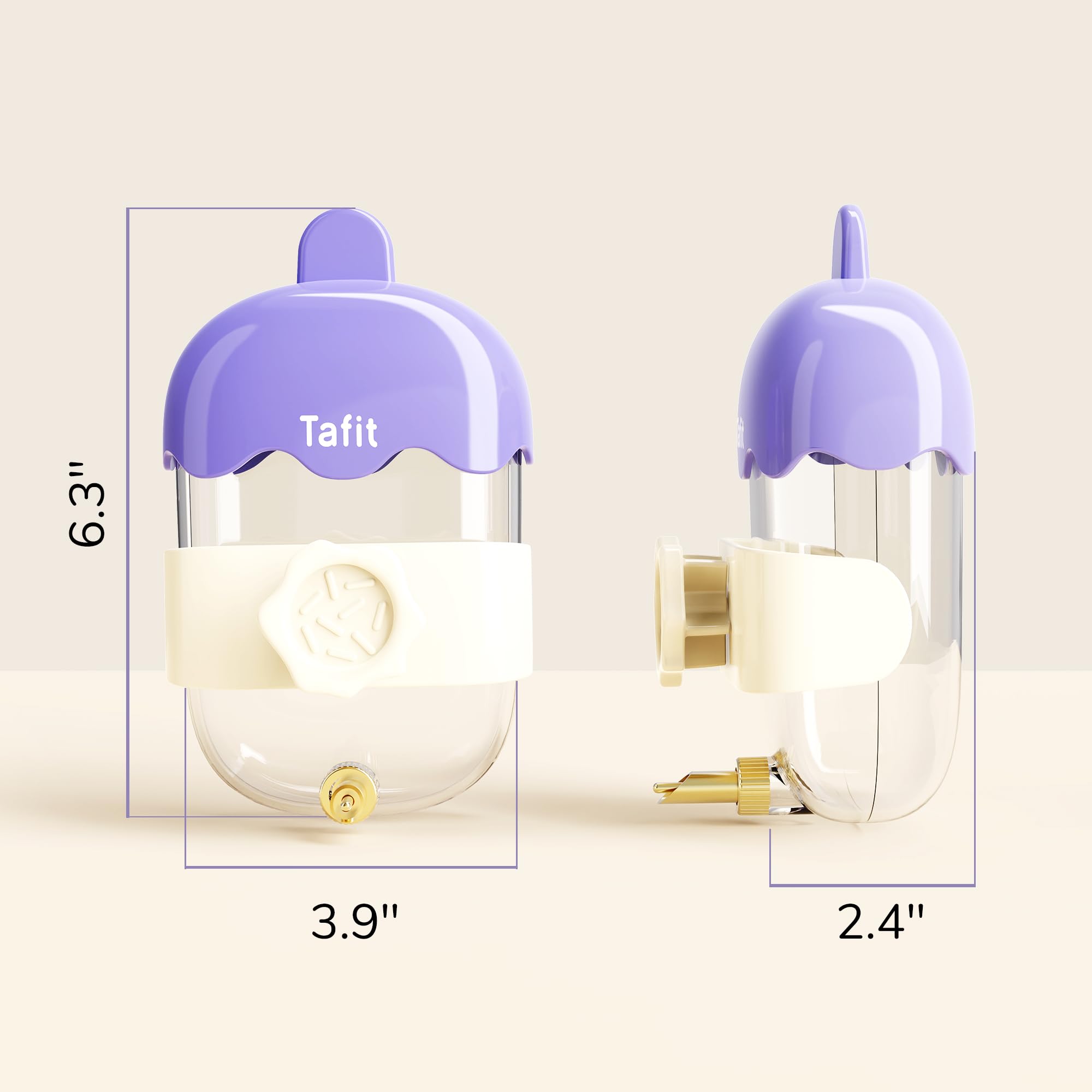 Tafit quiet nozzle reduces splashes for a calmer drinking experience.