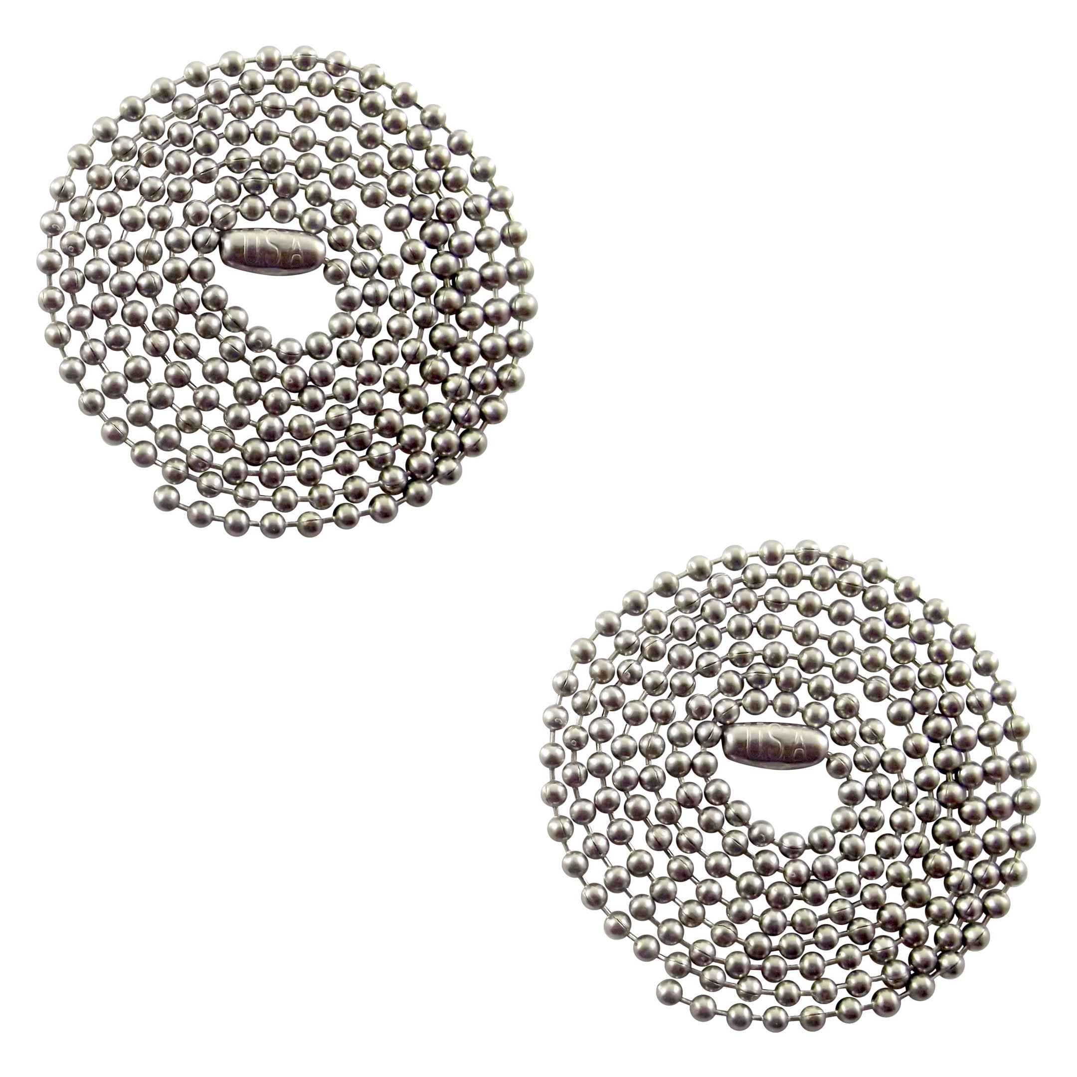 Tag-Z 30in stainless steel ball chain necklace offers durable everyday wear.