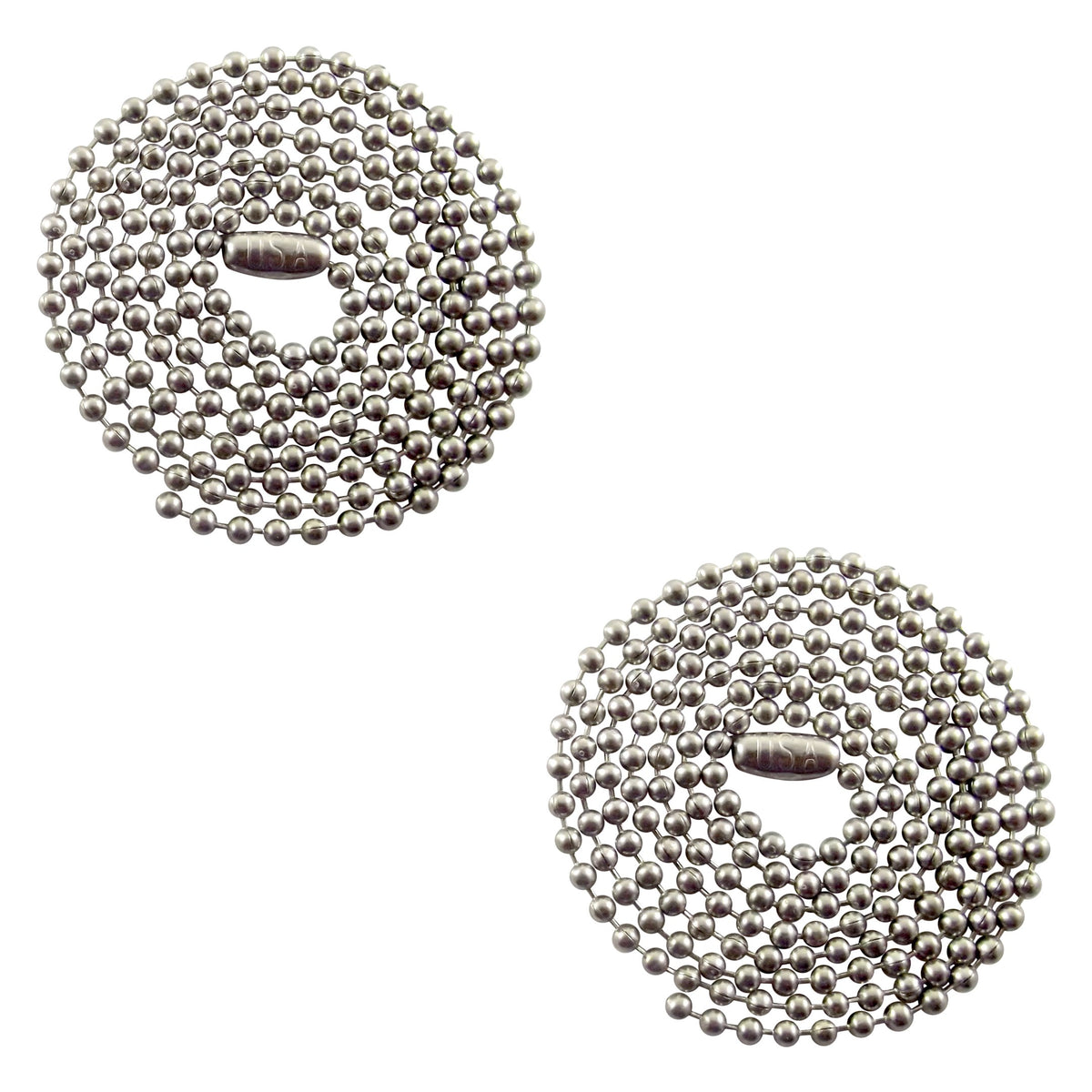 Tag-Z 30in stainless steel ball chain necklace offers durable everyday wear.