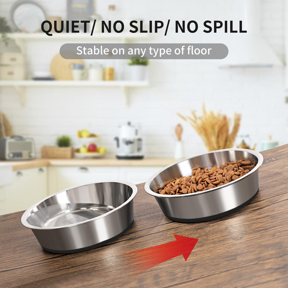 Taglory dishwasher-safe dog bowls for easy cleanup after meals.