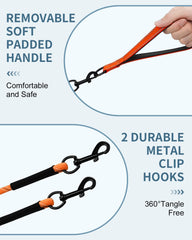 Taglory long training leash shows reflective stitching for night safety and visibility.