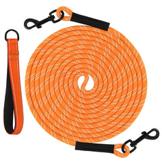 Taglory long training leash with removable padded handle for comfortable grip during training.