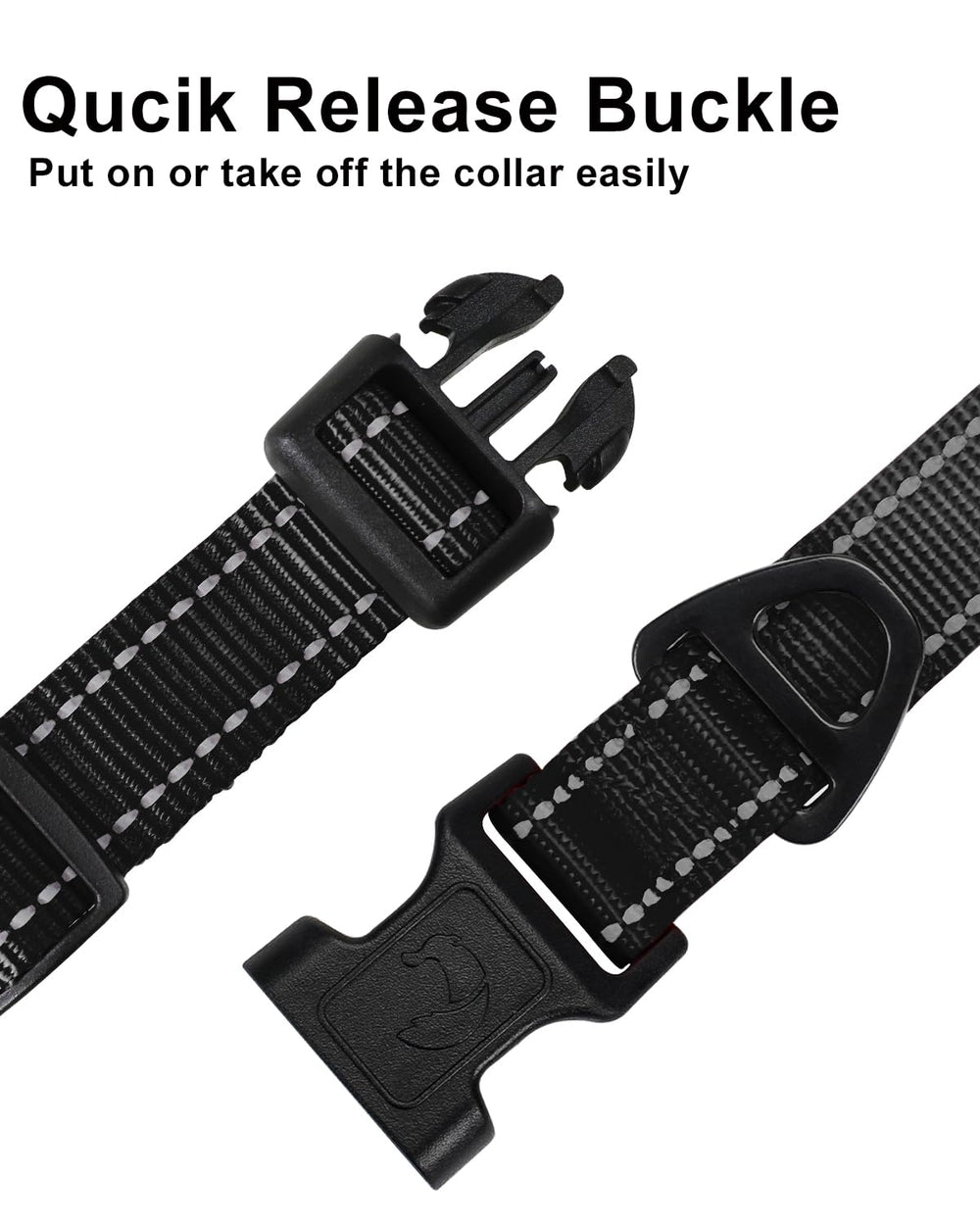 Taglory Quick-Release Buckle simplifies on/off during daily outings.